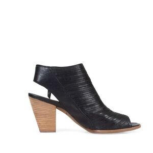 Paul Green Cayanne Black Leather Heeled Sandals
